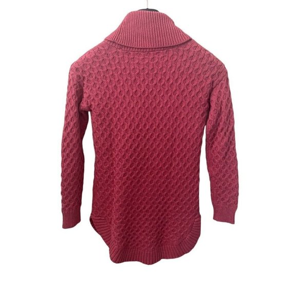 Motherhood Maternity Sweater Cowl Neck Cotton Blend Coral Pink Small - Picture 2 of 8